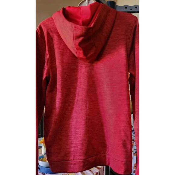 UNDER ARMOUR Jacket Logo Coldgear Full Zip Hoodie Athletic Kids YXL W/SMALL D25 - Picture 5 of 5